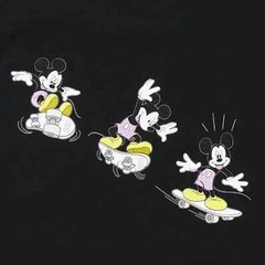 Neff x Disney Mens Mickey Mouse Skateboarding Kick Flip Landed It Shirt NWT S-XL