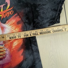 Street Fighter 2 Turbo Shirt Mens Medium Graphic Print Black Tie Dye Video Game