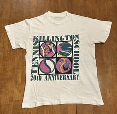 Vintage 90s Killington Vermont Tennis School T Shirt Medium Single Stitch