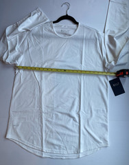 NWT BYLT Premium Basics Drop-Cut BYLT Blend Long Sleeve White Men’s XL