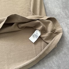 FOG Fear of God Essentials Shirt Mens Medium Taupe Brown Crewneck 100% Cotton