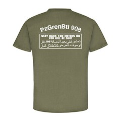 PzGrenBtl 908 Stay BACK 100 Meters or You Will Be Shot – German Army T Shirt #11531