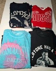 20 Piece Graphic Tee Bundle Variety Tie Dye B Grade Workwear Project Upcycle