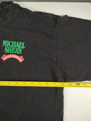 Vintage Michael Shea’s Irish Amber Pub Style Lager Black Single Stitch Shirt XL