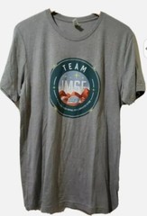 Canvas Graphic Tee Mens L Gray Short Sleeve National Geometric Mars