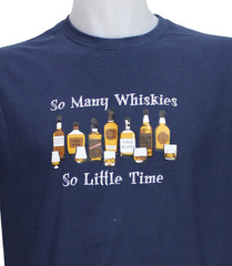 Sol’s Regent Men’s T-Shirt Whiskey Graphic Navy Short Sleeve Size L
