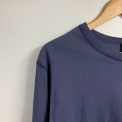 Jean Shop Men’s Crew Neck 100% Cotton Long Sleeve Pocket T Shirt Size M