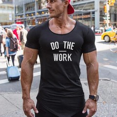 Camiseta De Manga Corta Para Hombre Ropa De Culturismo Gimnasio Deportes Fitness