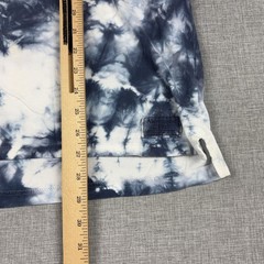 Abercrombie & Fitch Shirt Mens M Blue Tie Dye Henley Pocket Tee Cotton Jersey