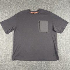 Staple Pigeon Shirt Mens Small Gray Zip Pocket Logo Streetwear Cotton SPG-TS-02