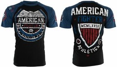 AMERICAN FIGHTER Sherman Eagle Black Athletic Mens Crewneck T-shirt M-3XL NWT