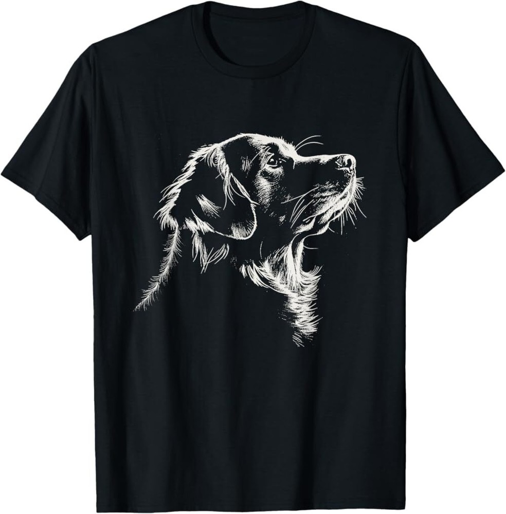 Golden Retrievers Dog Portrait Adorable Pets Animal Lovers T-Shirt , Unisex Tees