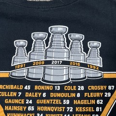 Pittsburgh Penguins NHL 2017 Stanley Cup Reebok T Shirt Men’s Black Large