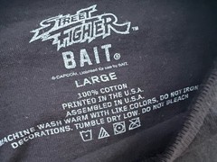 BAIT X STREET FIGHTER Shirt CHIBI GROUP TEE Streetwear Black Men Large