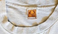 Hang Ten Vintage T Shirt Heather Gray Size L Surfer Surf Beach California