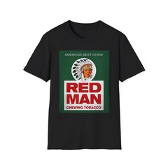 Red Man Chewing Tobacco T-Shirt, Retro Graphic Tee, Men’s Softstyle Size S-4XL