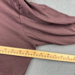 One Golden Thread Men’s Size XL Long Sleeve Supima Cotton Blend Tee Plum Brown