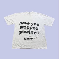 Los Angeles Apparel Have You Stopped Growing Breathe Graphic T-Shirt White L