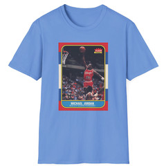 Michael Jordan Rookie Card T-Shirt – Vintage 1986 Fleer Basketball #57 PSA 10