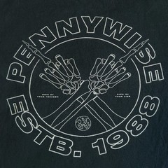 Pennywise Punk Rock Epitaph Records Merch Black Sml Double-sided Graphic T-Shirt