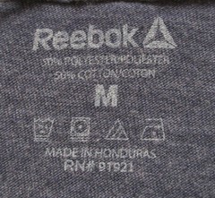 Reebok Rainbow Skull Barbells Dumbbells T Shirt Mens M Poly Cotton