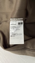 UNIQLO AIRism Cotton Oversized T-Shirt | Half-Sleeve Brown Size L