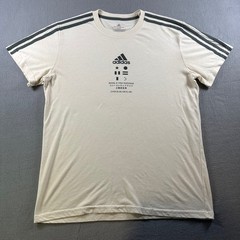 Adidas Ultimate 2.0 Climalite Graphic T-Shirt Mens Medium Cream Green DW5113