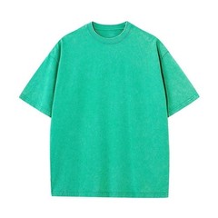 Oversized Washed T-Shirt Mens 100% Cotton Gym Fitness Loose Drop Shoulder Tee