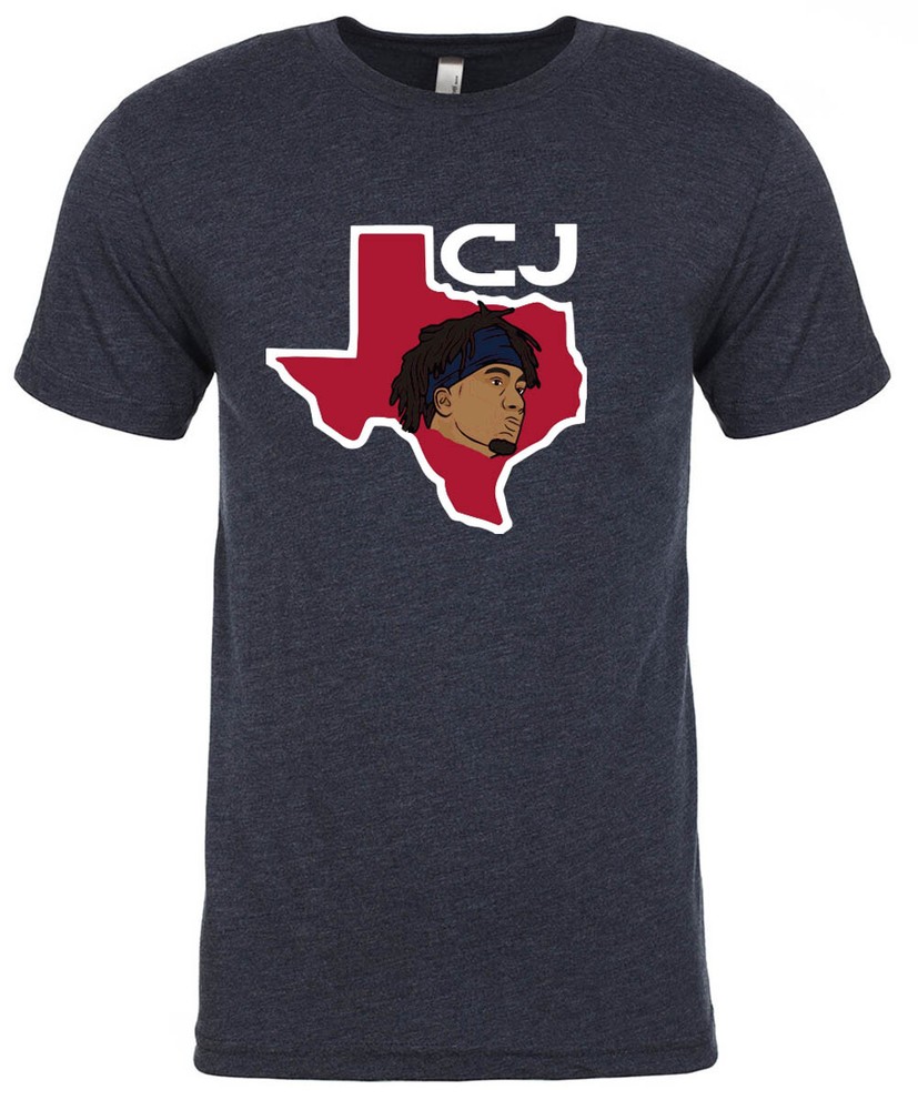 TRIBLEND CJ Stroud Houston Texans Texas Outline T-Shirt