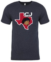 TRIBLEND CJ Stroud Houston Texans Texas Outline T-Shirt
