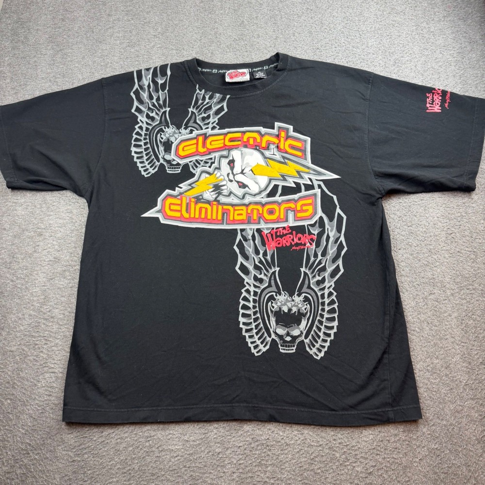 Johnny Blaze T-Shirt Men XXL Black The Warriors Electric Eliminators Graphic Tee