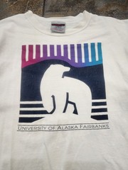 Vintage 90s University Of Alaska Fairbanks Men’s XL Nanooks Oneita T Shirt