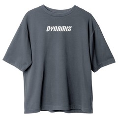 DYX Oversized Gray Unisex 100% Cotton Crew Neck T-Shirt Gym and Streetwear Tee