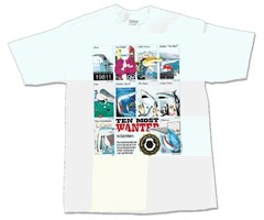 Most Wanted Sharks T-Shirt 100% Cotton Preshrunk HWT