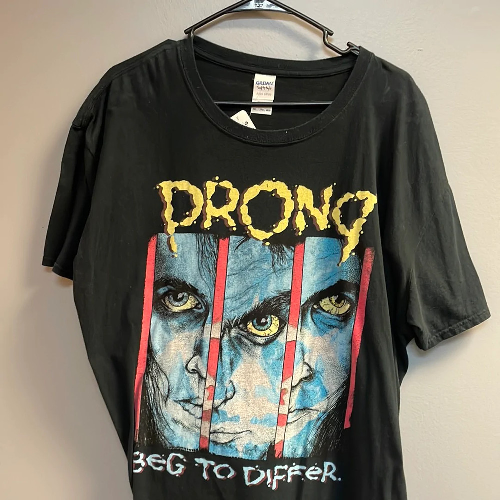 2XL Black Prong ‘Beg to Differ’ Metal Music Graphic T-Shirt (Concert)