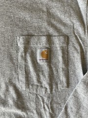Carhartt Heather Grey long sleeve pocket T shirt Medium