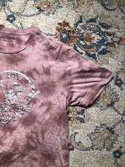 True Religion Men’s XL Buddha Logo Graphic Tee Red Pink Tie Dye T-Shirt