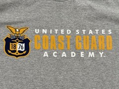 USCG U.S. Coast Guard Academy 1886 Ash Gray T-Shirt – Size M – NEW WITH TAGS