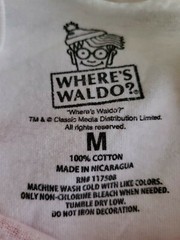 Where’s Waldo Faux Pocket W/h Glasses Short Sleeve T-Shirt Size Medium