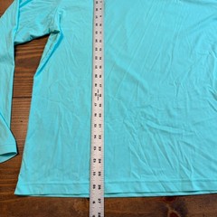 Bermies Sun Shirt Mens Medium Aqua Blue UPF50 Breathable Lightweight Quick Dry