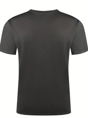 Crew Neck Short Sleeve T-Shirt | Colorful Geometric Number Pattern, Casual Style