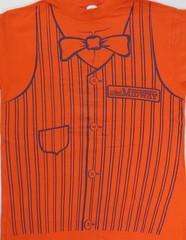 United Airlines Vintage T Shirt 1970’s Tuxedo Allover Management Midway 1979 LA