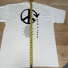 Peace Then & Now Single Stitch Vintage T-Shirt Size Mens XL Hippie Grunge 90’s