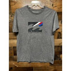 Billabong The Core Tee Shirt Mens Large Gray Premium Short Sleeve Graphic Print