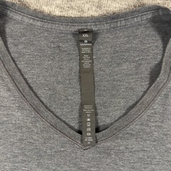 Lululemon Z3 Shirt Mens 2XL Gray Pima Cotton Stretch V Neck Tee T-Shirt Soft