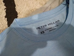 Peter Millard T-shirts Size X S And S Blue And Gray Stretchable Pima Cotton