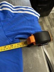 Rare Vintage 2005 Adidas EL SALVADOR Originals Football Polo Shirt Medium Blue