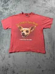 Vintage Taco Bell Shirt Mens XL Red Yo Quiero Dog Chihuahua Graphic 1998 90s