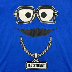 Rufnek Ill Street Cookie Monster T Shirt Glasses Chain Gangsta Men’s Large