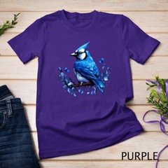 Blue Jay Geometric Patten Art,Cute Blue Jay Bird Lover Tee Unisex T-shirt